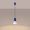 Lampa wisząca ESTRIA 1 biała/ultramaryna